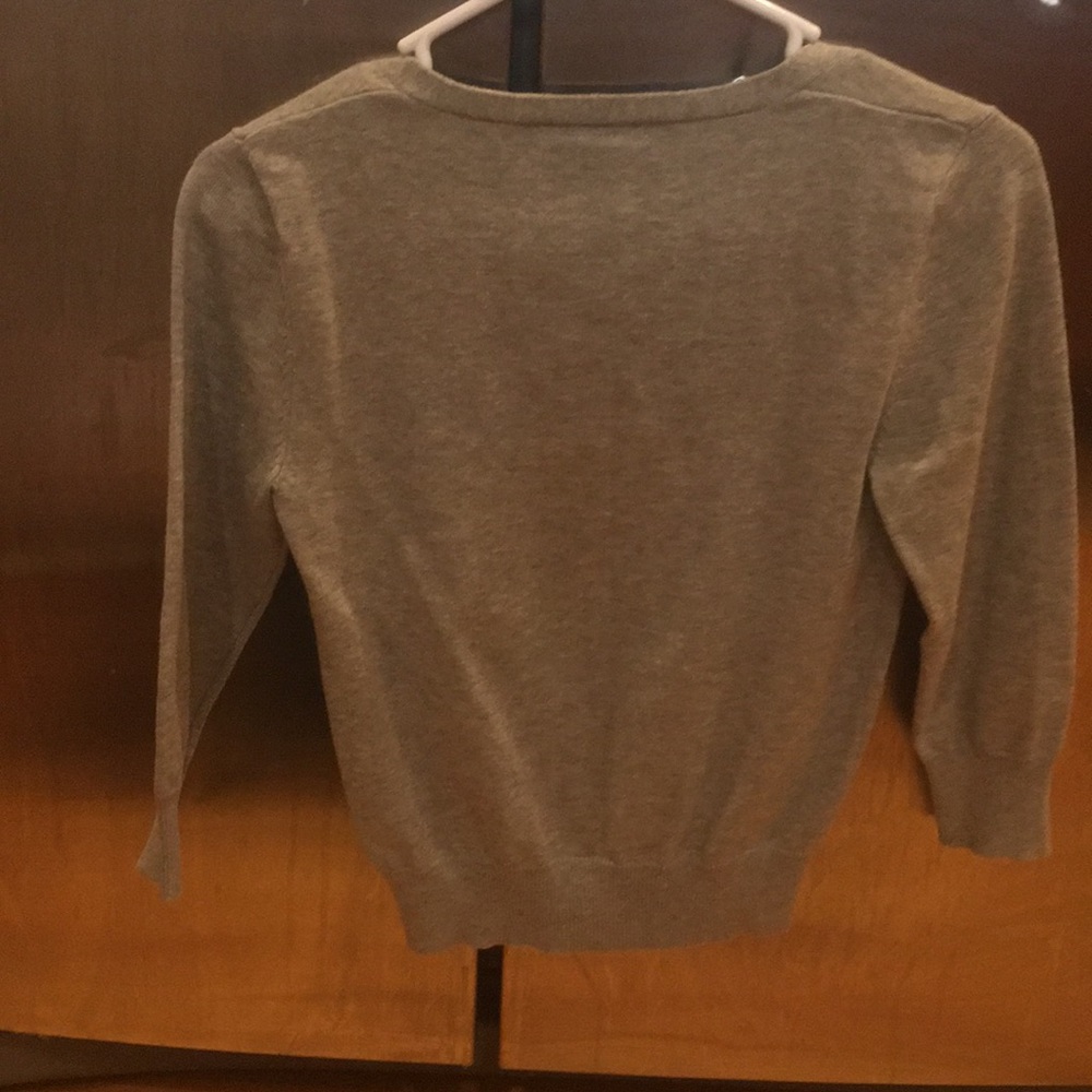 Nwot delia crop sweater grey size large - Picture 7 of 9